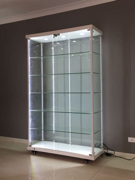 modern steel display cabinet|high quality led display cabinet.